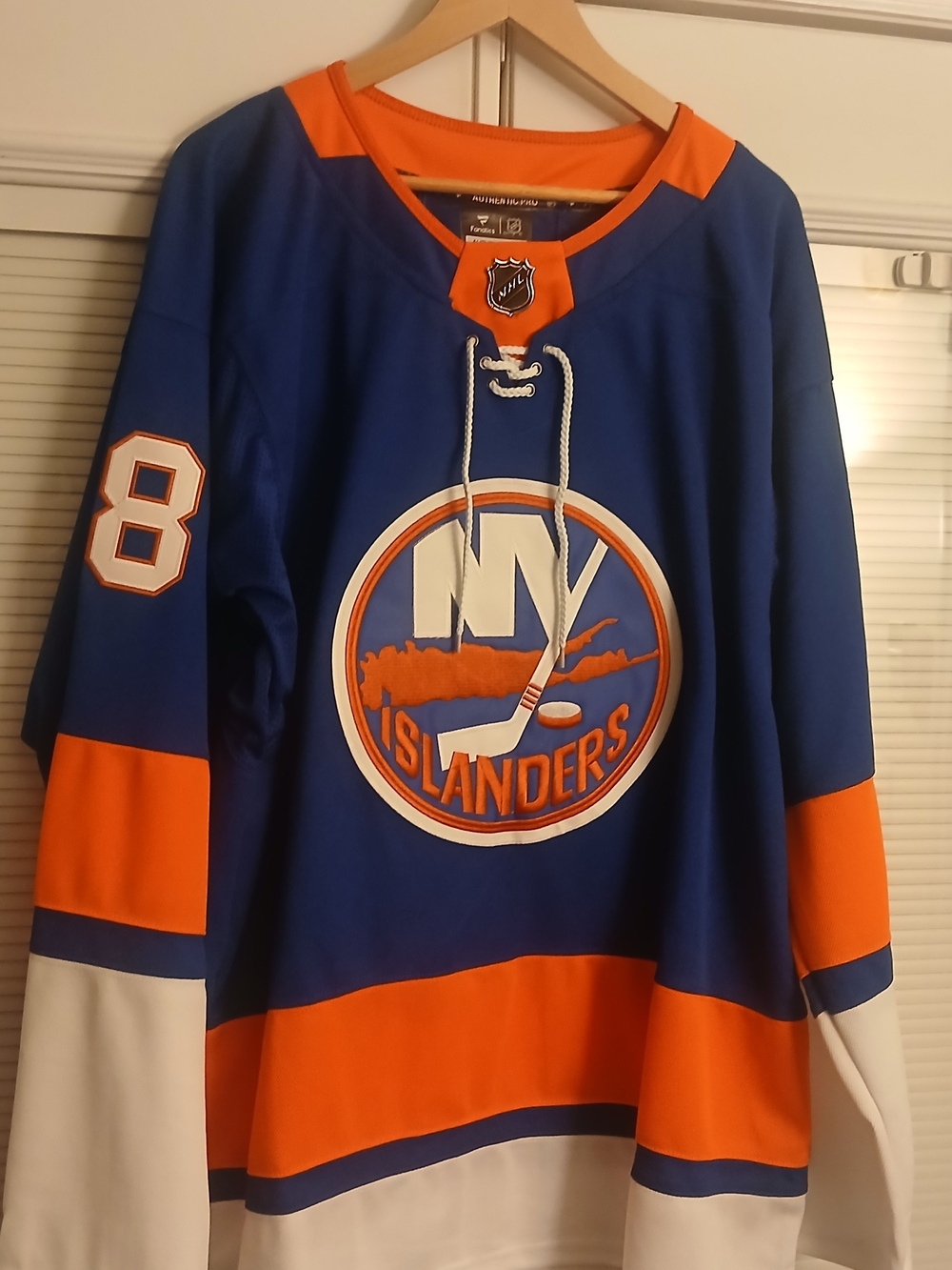 New York Islanders Matthew Schaefer Rookie Blue & Orange NHL Jersey